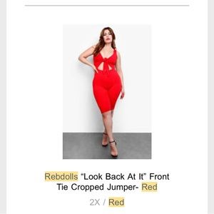 Brand New Red Romper